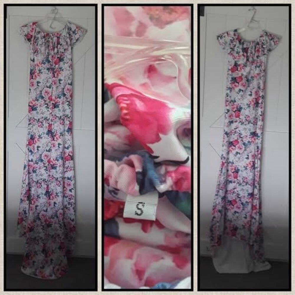 LONG BOUTIQUE DRESS W/ TRAIN SMALL
